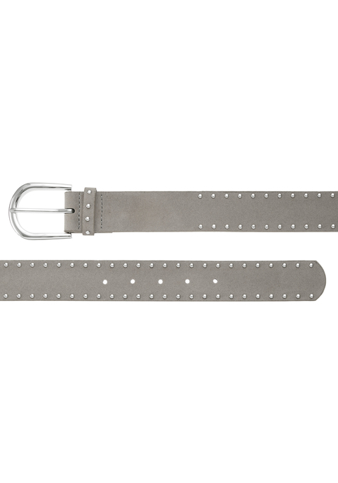 Bild: Hüftgürtel von LASCANA: Gürtel mit Nieten von LASCANA. Aus Veloursleder-Imitat. Breite: 4cm.