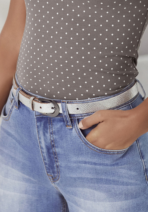 Bild: Hüftgürtel von LASCANA: Schmaler Gürtel aus Leder von LASCANA. Wertet jedes Strandkleid auf. Material: Leder. Breite: 2cm.