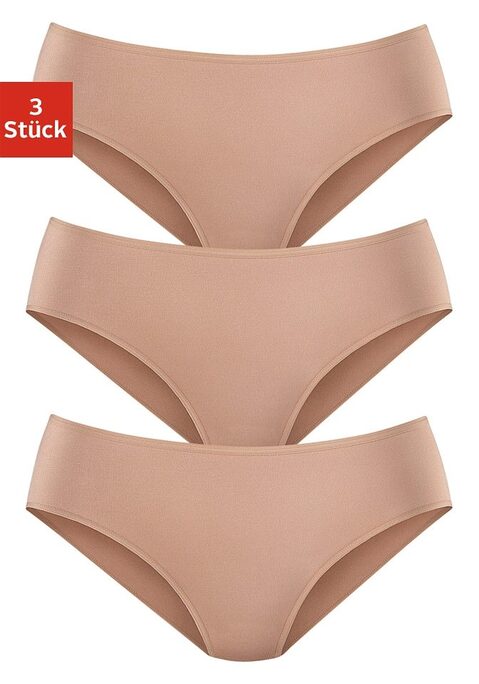 Bild: Jazz-Pants Slips von LASCANA: Lascana Jazzpants im 3er-Pack. Mit flachen, elastischen Abschlüssen für eine bequeme Passform. Aus weicher, anschmiegsamer Modal-Qualität.