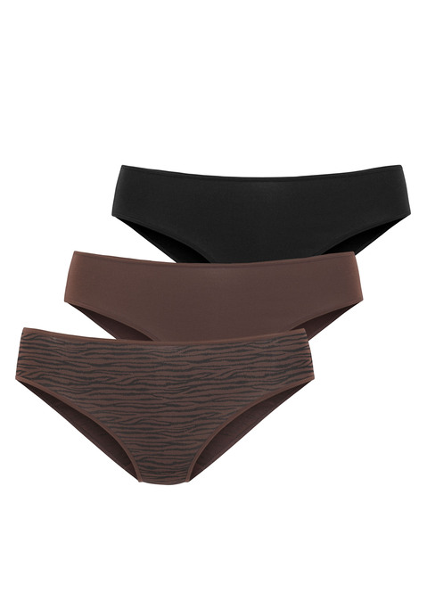 Bild: Jazz-Pants Slips von LASCANA: Lascana Jazzpants im 3er-Pack. Mit flachen, elastischen Abschlüssen für eine bequeme Passform. Aus weicher, anschmiegsamer Modal-Qualität.