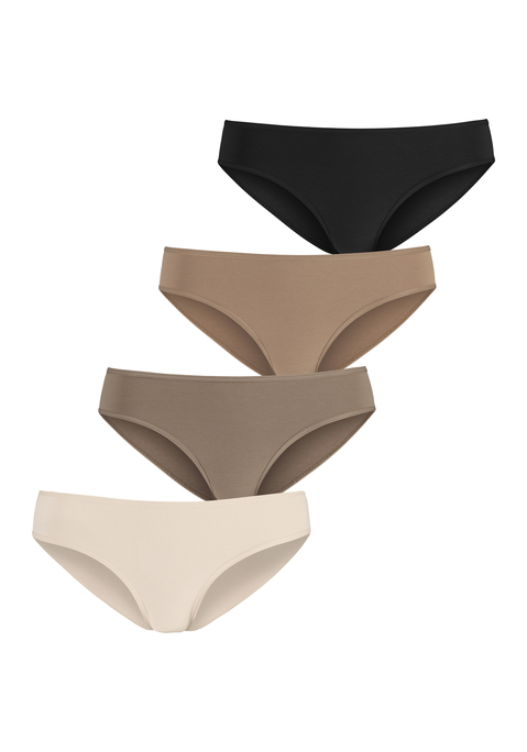 Bild: Jazz-Pants Slips von LASCANA: Lascana Jazzpants im 4er-Pack. Mit flachen Einfassungen an Taillen- und Beinabschlüssen. Aus weicher Baumwoll-Elasthan-Qualität.