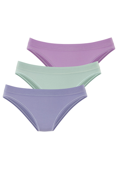 Bild: Jazz-Pants Slips von LASCANA: Schöne Jazzpants von Lascana im praktischen 3er-Pack. Unifarbene Optik und breites Bündchen für einen schlichten Look. Elastische Beinverarbeitung für einen sanften Abschluss. Tolle Single-Jersey-Qualität mit Modal für ein glattes und weiches Tragegefühl.
