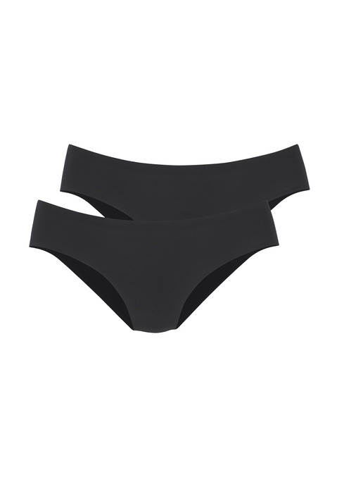 Bild: Jazz-Pants Slips von LASCANA: Komfortabler Jazzpants-Slip von Lascana aus besonders elastischer Microfaser. Praktischer 2er-Pack. Etwas höhere Leibhöhe und höherer Beinausschnitt. Dank nahtloser Verarbeitung zeichnet sich nichts unter enger Kleidung ab. Besonders bequeme und leichte Qualität.