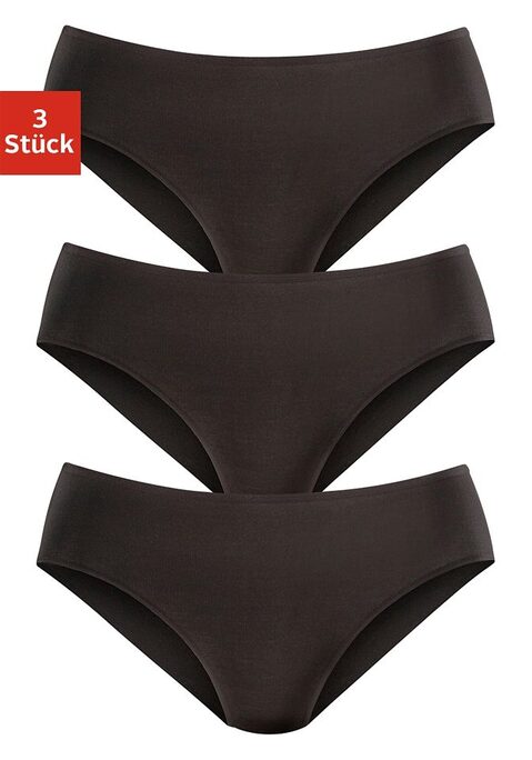 Bild: Jazz-Pants Slips von LASCANA: Lascana Jazzpants im 3er-Pack. Mit flachen, elastischen Abschlüssen für eine bequeme Passform. Aus weicher, anschmiegsamer Modal-Qualität.