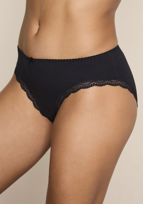 Bild: Jazz-Pants Slips von LASCANA: Tolle Jazzpants von Lascana im 5er-Pack. Bündchen mit Mäusezähnchenkante und kleiner Zierschleife vorn. Zarte Spitze am Beinausschnitt. Mit schöner Aufbewahrungsbox.Weiche Baumwollstretch-Qualität.