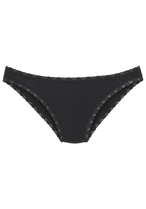 Bild: Jazz-Pants Slips von LASCANA: Schöne Jazzpants von Lascana im praktischen 3er-Pack im unifarbenen Design. Blümchenspitze am Bund und Beinausschnitt für einen verspielten Akzent. Höherer Beinausschnitt für lang wirkende Beine. Tolle Single-Jersey-Qualität mit Modal für ein glattes und weiches Tragegefühl.