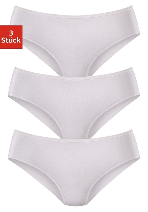 Bild: Jazz-Pants Slips von LASCANA: Lascana Jazzpants im 3er-Pack. Mit flachen, elastischen Abschlüssen für eine bequeme Passform. Aus weicher, anschmiegsamer Modal-Qualität.
