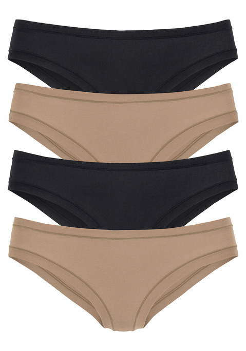 Bild: Jazz-Pants Slips von LASCANA: Bequeme Jazzpants von Lascana. Im 4er-Pack. Flache und elastische Abschlüsse. Weiche und trageangenehme Qualität aus elastischem Jersey.