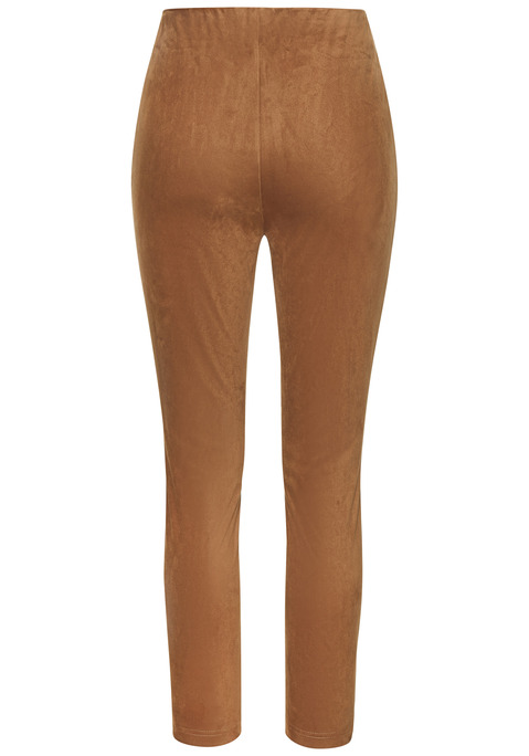 Bild: Jeggings von LASCANA: Leggings in Wildleder-Optik von Lascana. Bequemer, breiter Gummizugbund. Schmale Passform. Toll zu Longblusen kombinierbar. Weiches Velourslederimitat.