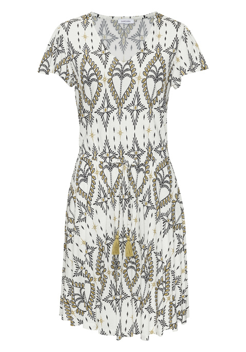 Bild: Jerseykleid von LASCANA: Elegantes Strandkleid von Lascana. Charmant: der verführerische Schnitt. Aus weich fließender Viskose.