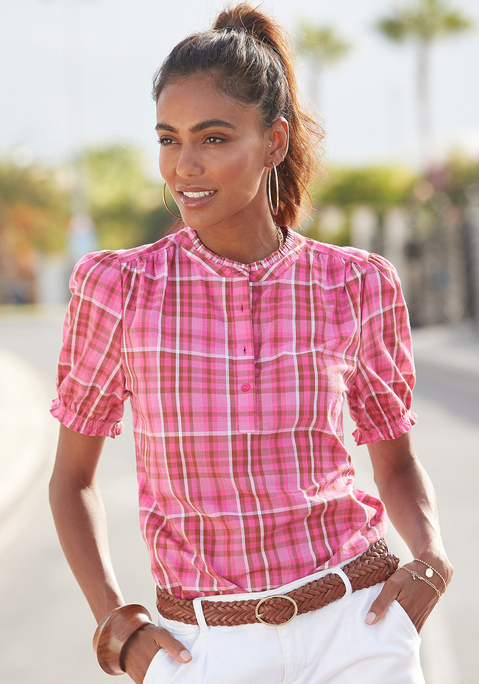Karobluse von LASCANA in pink