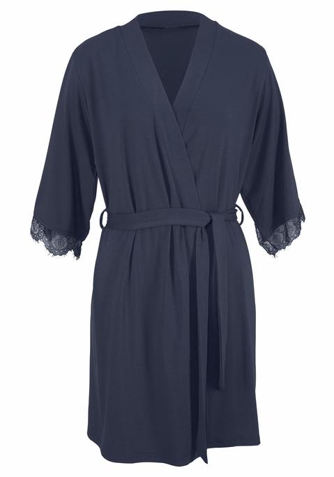 LASCANA Damen Kimono blau Gr.32/34