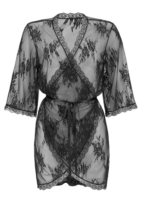 LASCANA Kimono Damen schwarz Gr.48/50