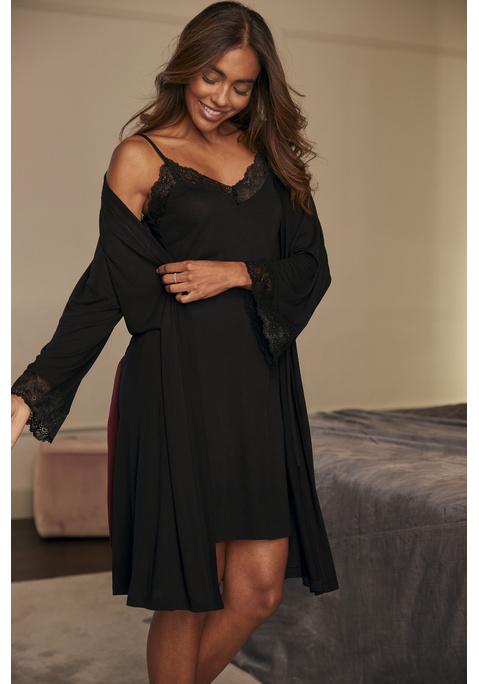 Bild: Kimono von LASCANA: Verführerischer Kimono mit Bindegürtel aus softer Viskose.