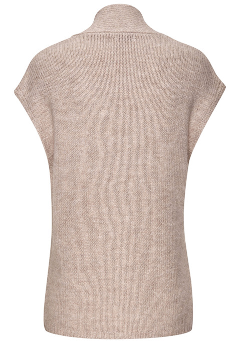 Bild: Kurzarmpullover von LASCANA: Kurzarmpullover von Lascana. V-Ausschnitt. Leichte Oversize-Form. Seitliche Saumschlitze. Toll mit einer Bluse zu kombinieren. Weicher Strick.