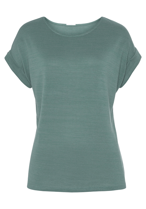 LASCANA Kurzarmshirt Damen mint Gr.32/34