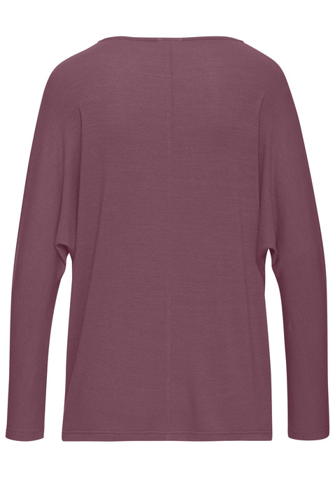 Bild: Langarmshirt von LASCANA: Unifarbenes Langarmshirt von Lascana. Lässige Passform mit Fledermausärmeln. Schön für Freizeit und Urlaub. Gut kombinierbar. Angenehm weicher Feinstrick im Viskosemix.