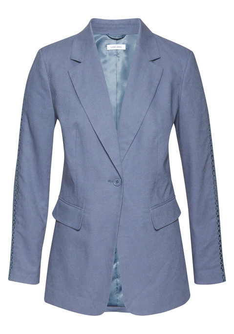 LASCANA Longblazer Damen rauchblau Gr.34