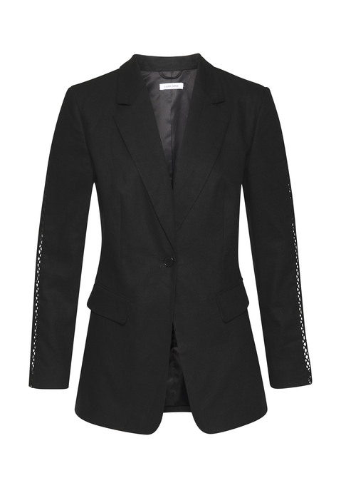 LASCANA Longblazer Damen schwarz Gr.34