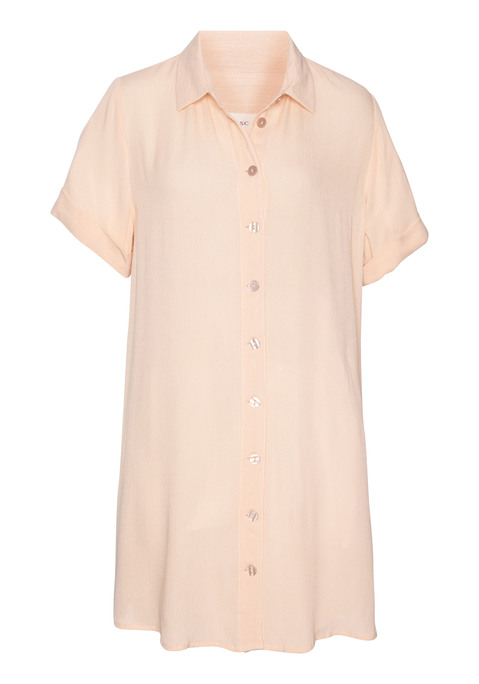 LASCANA Longbluse Damen peach Gr.34