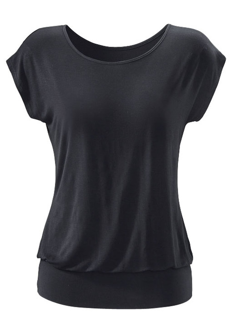 Bild: Longshirt von LASCANA: Lascana Shirt in tollen Farben. Mit breitem Bund am Saum für zwei Tragevarianten - lang oder kürzer geschoppt. Aus weich fließender Viskose-Elasthan-Qualität.