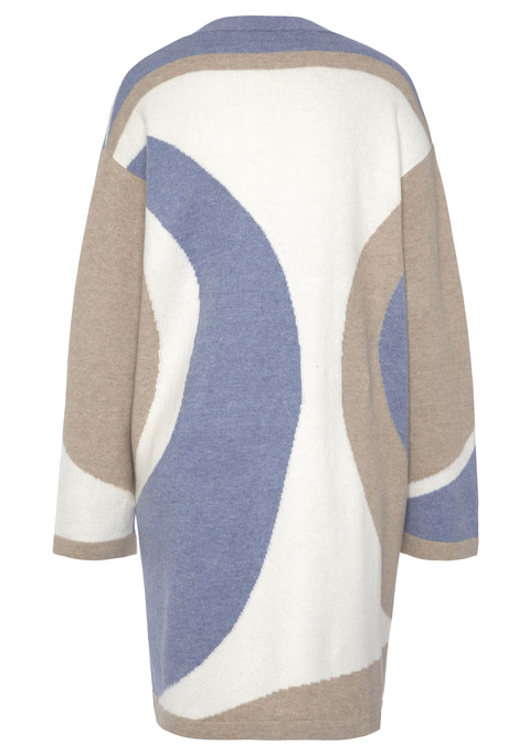 Bild: Longstrickjacke von LASCANA: Schöner Longcardigan von Lascana. Modische Colourblocking-Optik. Ohne Verschluss. Gerade Ärmel. Weiche Qualität.