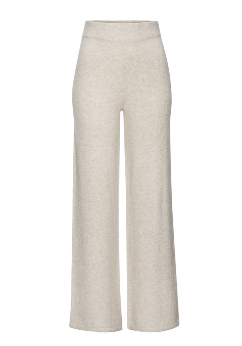 Bild: Loungehose von LASCANA: Strickhose von Lascana mit weitem Bein und elastischem Bund. Glatt gestrickte, weiche Qualität.