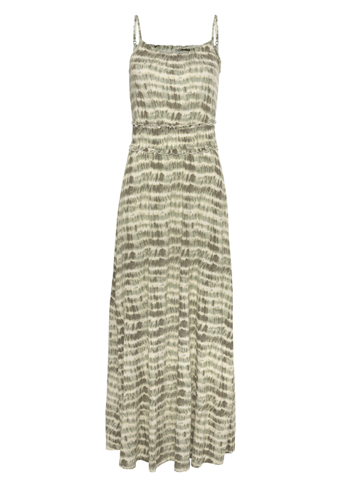 Bild: Maxikleid von LASCANA: Maxikleid von Lascana. Raffung am Ausschnitt. Mit verstellbaren Spaghettiträgern. Weicher Gummizug auf Taillenhöhe. Aus fließendem Viskosejersey.