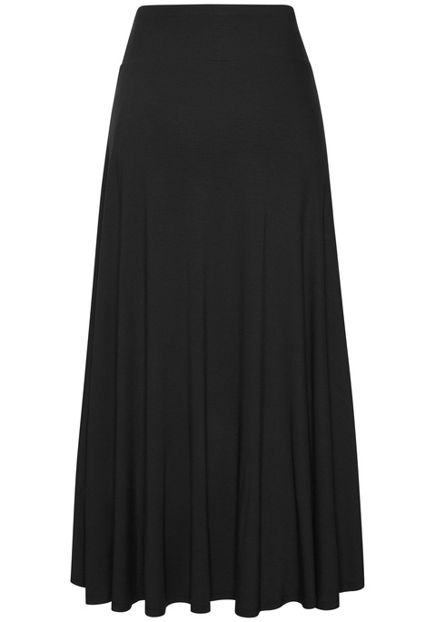 Bild: Maxirock von LASCANA: Raffinierter Maxirock von Lascana mit integrierten Radler-Shorts. Bemerkenswert: der hohe seitliche Beinschlitz. Breiter Bund mit Gummizug. Leicht ausgestellte Passform. Vielseitig einsetzbar. Elastischer Viskose-Jersey.