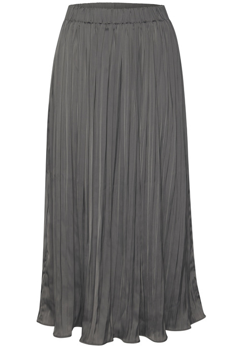 Bild: Maxirock von LASCANA: Plisseerock von Lascana. Elastikbund in der Taille. Gerader Saum und Midi-Länge. Antistatisches Material aus recyceltem Polyester.