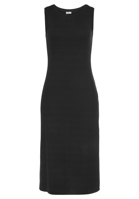 LASCANA Midikleid Damen schwarz Gr.36