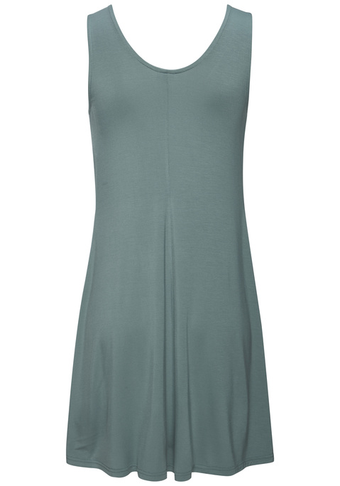 Bild: Minikleid von LASCANA: Kurzes Sommerkleid von Lascana mit tiefem V-Ausschnitt. Schöner Knoten am Ausschnitt als besonderes Detail. Figurumschmeichelnde Passform. Ideal für den Strand und lockere Partys. Weiche Jersey-Qualität aus Viskose.