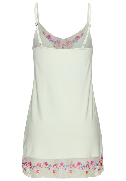 Bild: Negligé von LASCANA: Leichtes Negligé von Lascana mit schönen Spitzeneinsätzen und verstellbaren Trägern. Weiche Viskosequalität für ein angenehmes Tragegefühl.