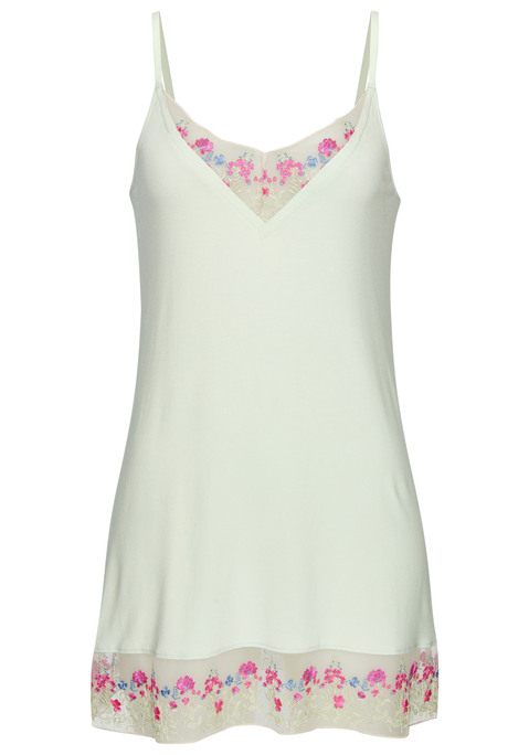 Bild: Negligé von LASCANA: Leichtes Negligé von Lascana mit schönen Spitzeneinsätzen und verstellbaren Trägern. Weiche Viskosequalität für ein angenehmes Tragegefühl.