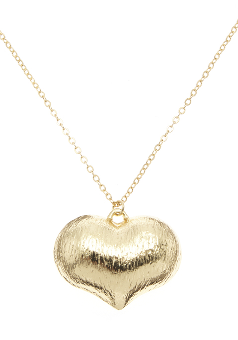 Bild: Ohrring und Ketten Set von LASCANA: 2-tlg. Schmuck Set von Lascana. Pendelkette und Ohrringe mit Herzanhänger. Gesamtkettenlänge: 43 cm