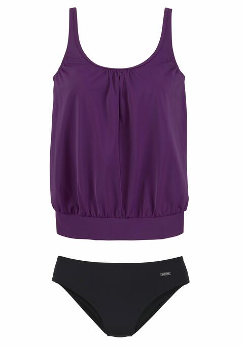 LASCANA Oversize-Tankini Damen aubergine Gr.56