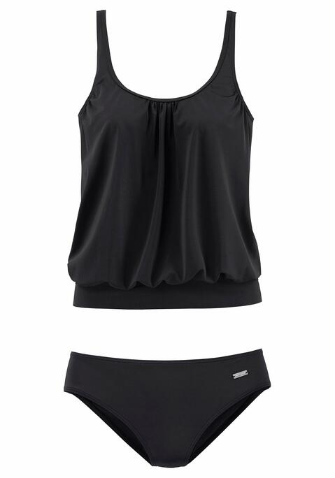 LASCANA Oversize-Tankini Damen schwarz Gr.58