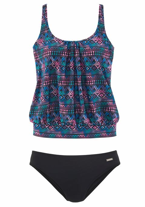 LASCANA Oversize-Tankini Damen bedruckt Gr.54