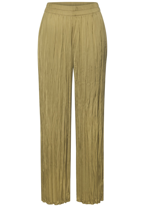 Bild: Palazzohose von LASCANA: Schicke Palazzohose von Buffalo mit stylischen Plisseefalten. Weite Beine. Figurumspielende Passform. Ideal für diverse Anlässe wie Strand, Festtage und Freizeit. Satinierte Ware aus Webstoff.