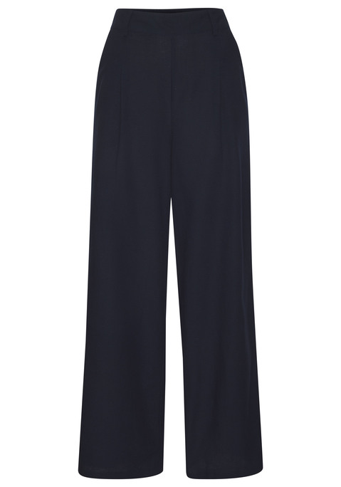 Bild: Palazzohose von LASCANA: Hose von Lascana mit weitem Bein. Seitliche Eingrifftaschen. Mit Gürtelschlaufen. Gummizug am hinteren Bund. Leichter Leinenmix.