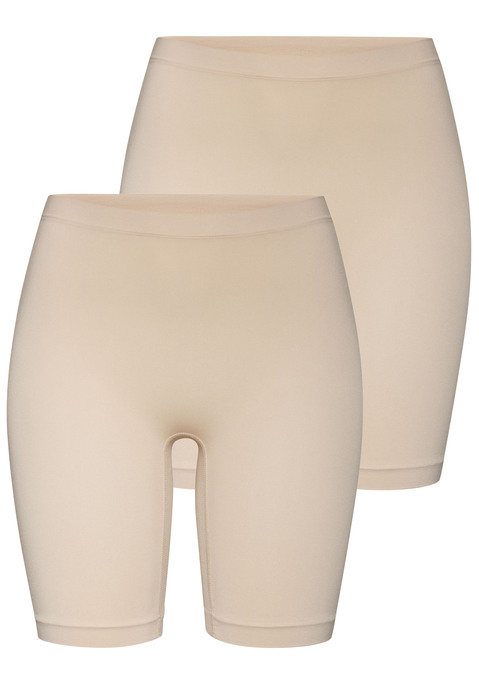 Bild: Panty von LASCANA: Lange Unterhose von Lascana im praktischen 2er-Pack. Modisches Radlerhosen-Design. Breiter Komfortbund. Ohne Seitennähte verarbeitet für noch mehr Komfort. Softe Microfaser-Qualität.