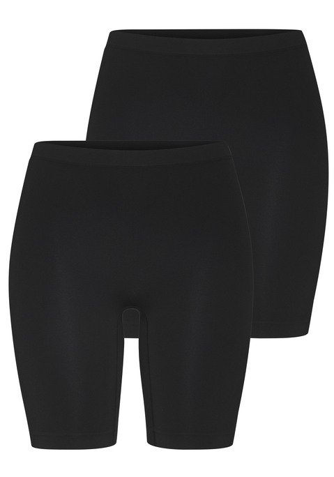 Bild: Panty von LASCANA: Lange Unterhose von Lascana im praktischen 2er-Pack. Modisches Radlerhosen-Design. Breiter Komfortbund. Ohne Seitennähte verarbeitet für noch mehr Komfort. Softe Microfaser-Qualität.