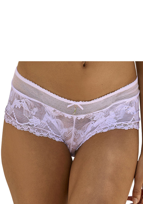 Bild: Panty von LASCANA: Elegante Panty mit feiner Zierschleife. Femininer Mix aus feiner Spitze und dezent transparentem Soft-Mesh. Mit eingearbeitetem Baumwollzwickel. Passende BH's aus der gleichen Serie erhältlich. Mit Liebe & Leidenschaft in Hamburg kreiert. Obermaterial: 87% Polyamid, 13% Elasthan.