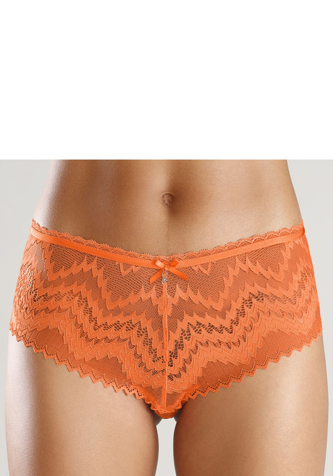 Bild: Panty von LASCANA: Modische Panty mit feiner Zierschleife und Glitzeraccessoire. Aus dezent transparenter Zick-Zack-Spitze. Mit eingearbeitetem Baumwollzwickel. Passende BHs aus der gleichen Serie erhältlich. Mit Liebe & Leidenschaft in Hamburg kreiert. Obermaterial: 88% Polyamid, 12% Elasthan.