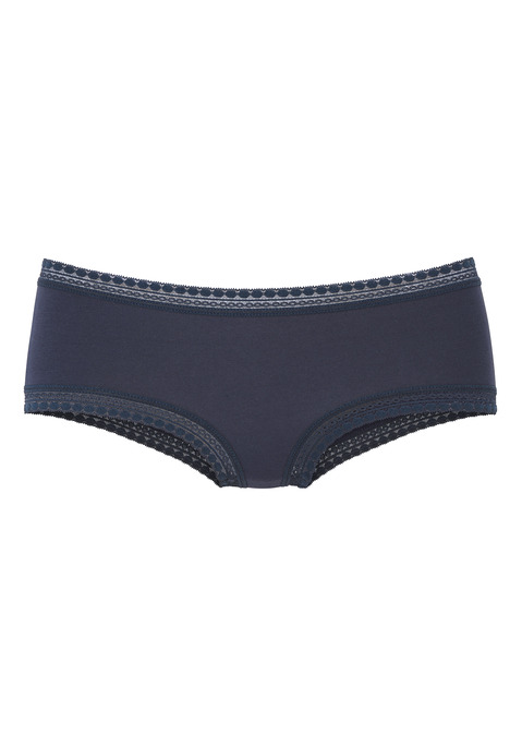 Bild: Panty von LASCANA: Lascana Pantys im 3er-Pack. Mit grafischer Spitze an Taillen- und Beinabschlüssen. Allover bedruckt und uni in einer Packung.