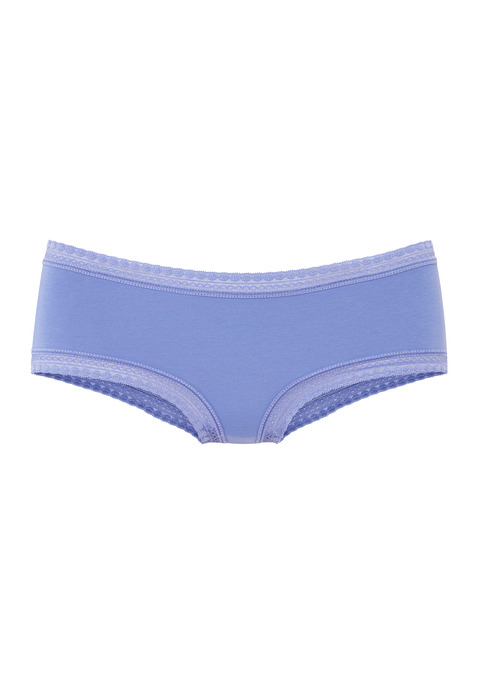 Bild: Panty von LASCANA: Lascana Pantys im 3er-Pack. Mit grafischer Spitze an Taillen- und Beinabschlüssen. Allover bedruckt und uni in einer Packung.