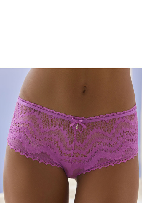 Bild: Panty von LASCANA: Modische Panty mit feiner Zierschleife und Glitzeraccessoire. Aus dezent transparenter Zick-Zack-Spitze. Mit eingearbeitetem Baumwollzwickel. Passende BHs aus der gleichen Serie erhältlich. Mit Liebe & Leidenschaft in Hamburg kreiert. Obermaterial: 88% Polyamid, 12% Elasthan.