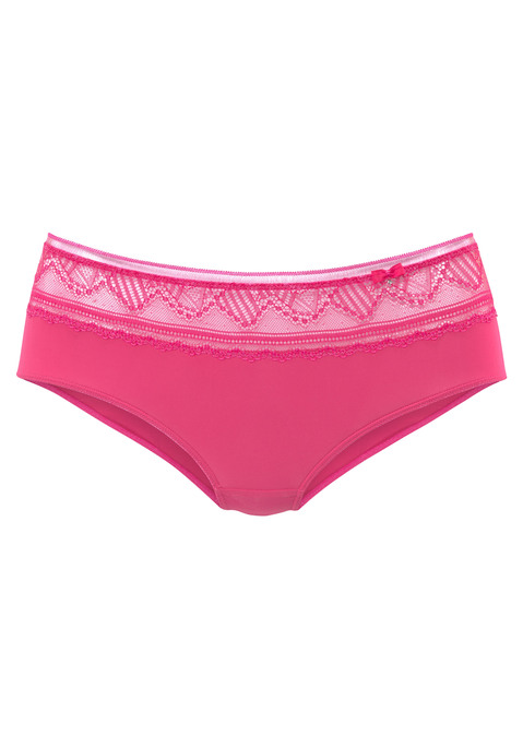 Bild: Panty von LASCANA: Feminine Panty mit feiner Zierschleife in der vorderen Mitte. Mit Bund aus anteilig recycelter Spitze in blumiger Optik. Mit eingearbeitetem Baumwollzwickel. Passende BH's aus der gleichen Serie erhältlich. Mit Liebe & Leidenschaft in Hamburg kreiert. Spitze aus 56% Polyamid recycelt, 27% Polyamid, 17% Elasthan, Microtouch aus 83% Polyamid recycelt, 17% Elasthan