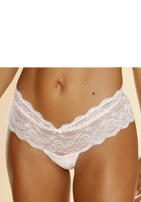 Bild: Panty von LASCANA: Feminine Panty in modischer V-Form. Rundherum aus elastischer, transparenter Spitze in floraler Optik. Zierschleife mit feinem Schmuckaccessoire in der vorderen Mitte. Passender BH aus der gleichen Serie erhältlich. Mit Liebe & Leidenschaft in Hamburg kreiert. Dessous aus Spitze. Obermaterial: 90% Polyamid, 10% Elasthan