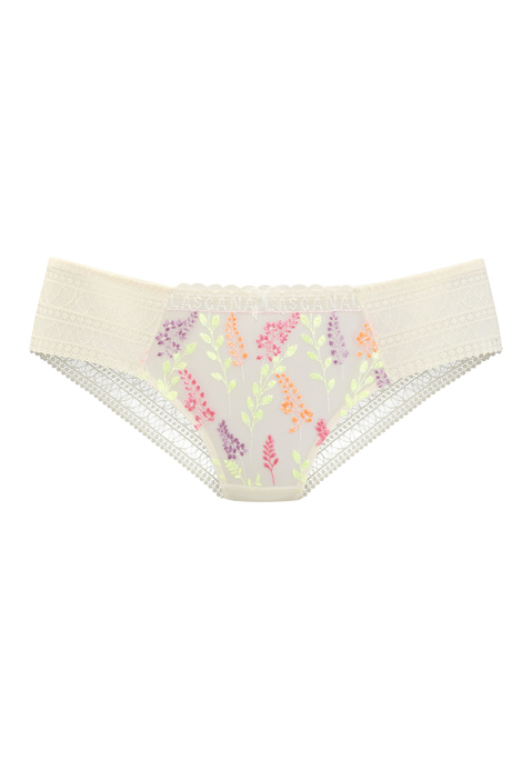 Bild: Panty von LASCANA: Verspielte Panty mit feiner Zierschleife und edlem Perlenaccessoire vorne mittig. Aus zartem Mesh mit blumiger Stickereispitze und edler Spitze. Mit eingearbeitetem Baumwollzwickel. Passende BHs aus der gleichen Serie erhältlich. Mit Liebe & Leidenschaft in Hamburg kreiert. Transparente Unterwäsche Damen. Reizwäsche. Verführerische Dessous. Spitzen-Dessous. Romantische Dessous. Verspielte Dessous. Aus 78% Polyamid, 14% Polyester, 8% Elasthan.